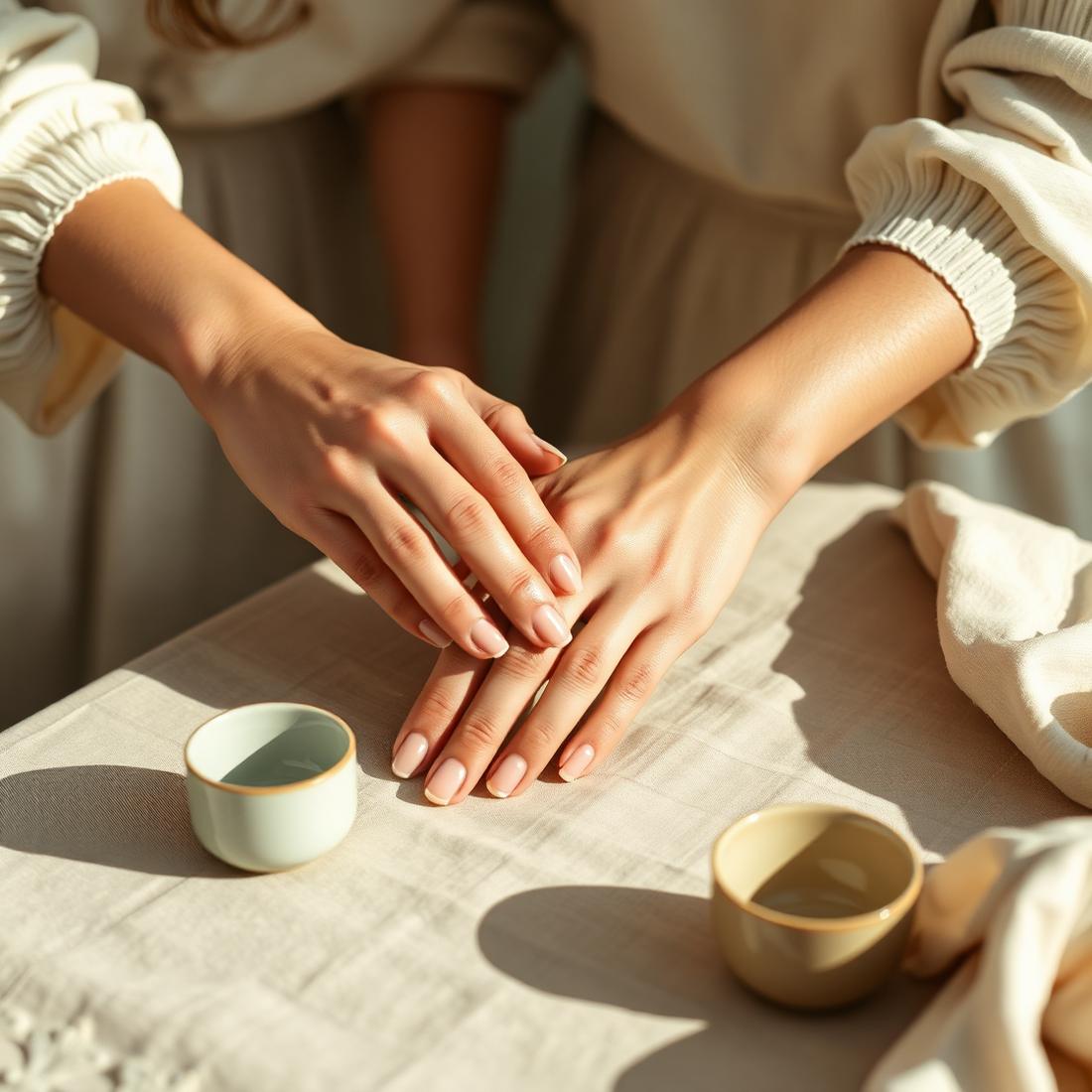 Una mano sosteniendo con cariño la mano de otra mujer